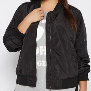 Rue + Black Bomber Jacket Size 1XL Plus Size